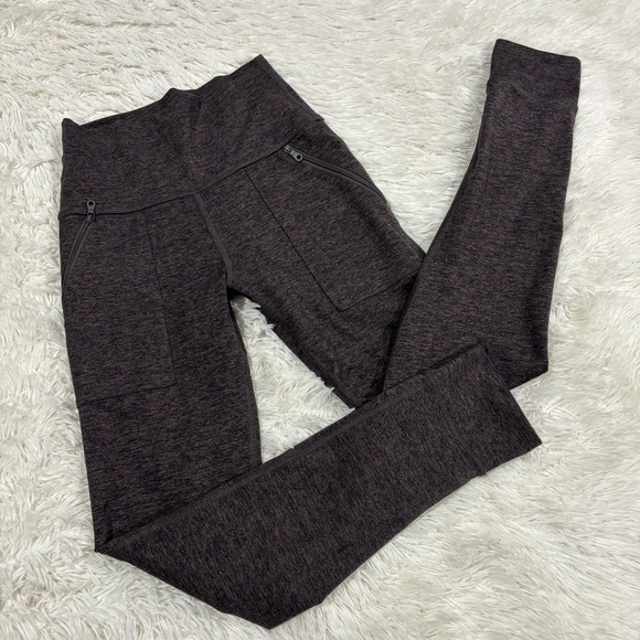 OFFLINE By Aerie The Hugger Ribbed Pocket Legging Hi-Rise Grayish Purple small - Picture 8 of 8